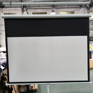 Danh sách mới 4K alr tinh thể màu đen Máy Chiếu Điện màn hình tab-căng thẳng sang trọng cơ giới treo tường trần chiếu 16:9 - Product Image 6