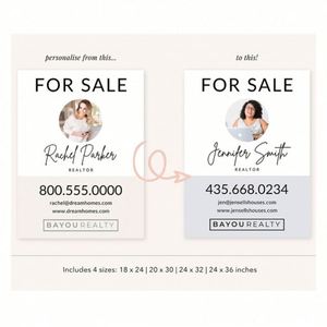 Panneau publicitaire imprimé personnalisé avec logo pour l'immobilier – Panneau de vente pour la promotion de biens immobiliers - Product Image 2