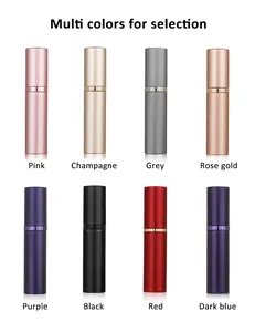 Luxe 5Ml Gemakkelijk Navulbare Refill Aan De Onderkant Aluminium Reizen Parfum Verstuiver Fles