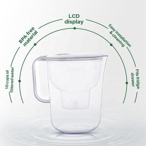 Débit rapide longue durée de vie 4.2L Volume réduire le goût de chlore odeur calcaire métaux lourds <span class=keywords><strong>filtre</strong></span> à <span class=keywords><strong>eau</strong></span> alcaline <span class=keywords><strong>pichet</strong></span> - Product Image 2