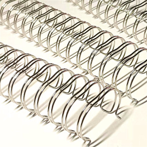 Usine de galvanoplastie Fil de reliure en spirale coloré en argent Fil à anneau double O Fil à double boucle pour la reliure - Product Image 2
