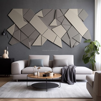 ECOUPP Décoration murale et plafond Absorbeur de son Feutres acoustiques pour animaux de compagnie Panneau polyester 3D insonorisé