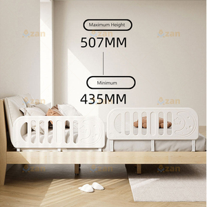 Barrière de lit <span class=keywords><strong>anti</strong></span>-<span class=keywords><strong>chute</strong></span> pour bébé à usage domestique, sans odeur, en HDPE écologique, structure creuse scientifique, sans perçage, stable - Product Image 4