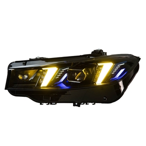 Faro LED per <span class=keywords><strong>BMW</strong></span> Serie 3 G20 2023-2024, Gruppo Fari LED Stile Laser, Stile Fang, DRL Bicolore - Product Image 4