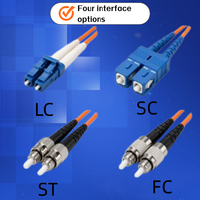 Cordon de brassage fibre optique monomode Simplex LC vers LC Duplex OM1 OM2 OM3 pour usage intérieur, centres de données, écoles, hôpitaux