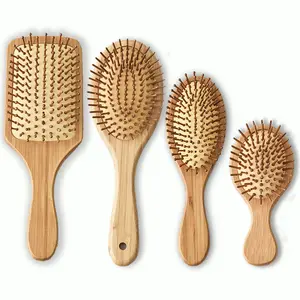 2021 Hot sale Eco-Friendly Mini Travel Size Brush Custom Airbag For Massage Health Wood Bamboo Hair Comb