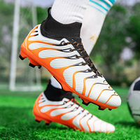 Chaussures de football à crampons hauts pour terrain synthétique, pour hommes et étudiants, pour entraînement et matchs en extérieur