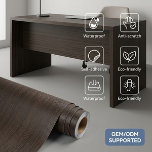 Film vinyle brillant <span class=keywords><strong>anthracite</strong></span> moderne, écologique, approuvé REACH, pour la restauration de meubles de cuisine, normes allemandes - Product Image 1