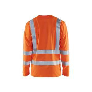 BLAKLADER - 338110705300XS Camiseta de manga larga UV de alta visibilidad Naranja-EAN 7330509369210 ROPA DE TRABAJO DE LA HI-VIS - Product Image 2