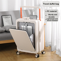 Nouvelle conception de luxe, valise de voyage en aluminium de 20 à 24 pouces avec chargeur USB, poignée large pour trolley, ensemble de bagages
