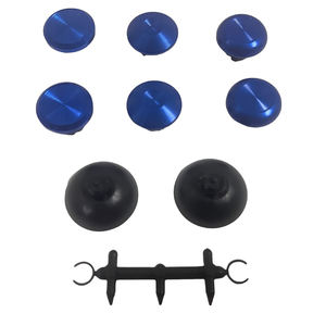 Kit de modification de boutons analogiques interchangeables pour manette PS5 EDGE, avec capuchons de joystick amovibles en métal et base en plastique - Product Image 1