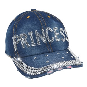 Gorra de Béisbol con Pedrería para Mujer, Deportiva, con Logotipo Personalizado, Divertida, Adornada con Diamantes de Imitación, Brillante, de Mezclilla, Regalo - Product Image 3
