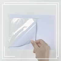 Pochette d'expédition transparente en CPE imperméable autocollante pour factures, documents et listes de colisage