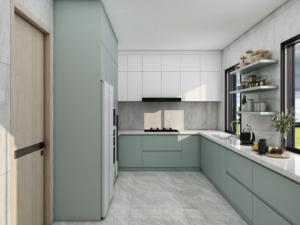 Armoires de cuisine contemporaines personnalisées, durables, au design moderne, îlots de cuisine, armoires de cuisine pour villa - Product Image 3