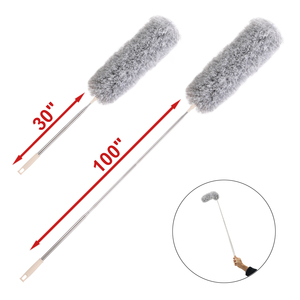 Cleanhome Portable Magic <strong>Duster</strong> 245cm Max Length Feather Head Flexible Soft Spin <strong>Cleaning</strong> <strong>Duster</strong> Removable for Ceiling <strong>Cleaning</strong> - Product Image 1