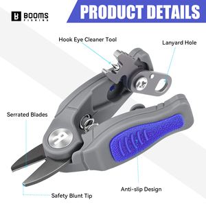 Fly Tying <b>Fishing</b> Pliers Professional Braid Stainless Steel Fish Cutting Line <b>Fishing</b> Scissors with Retractable Lanyard Set - Product Image 2