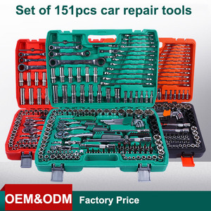 Juego de 151 Piezas de Llaves de Trinquete y Vasos, Juego de Herramientas de Reparación Manual para Autos, Motocicletas y - Product Image 5