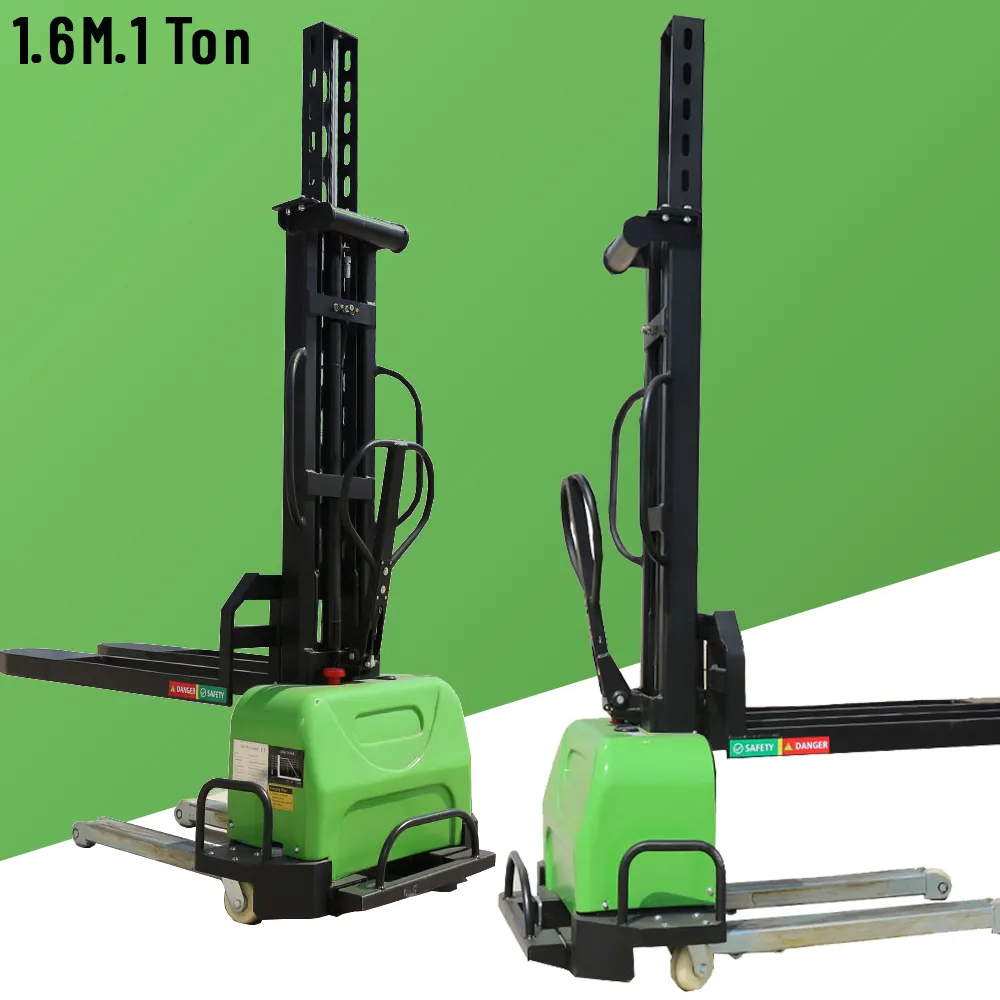 JG prezzo a buon mercato Semi elettrico carrello elevatore portatile Stacker elettrico auto sollevamento Pallet elettrico Stacker