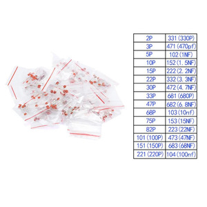 Ceramic <b>Capacitor</b> Kit 2pf-0.1UF 30 Types 10 Each Bag Pack For Electronics Repair And DIY Projects - Product Image 2