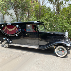 Coche Fúnebre Blanco Estilo Clásico Vintage para el Transporte <span class=keywords><strong>de</strong></span> Ataúdes, Guía <span class=keywords><strong>de</strong></span> Almas Fallecidas y Procesiones Fúnebres - Product Image 2