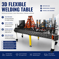 Table de soudage 3D au nitrage, établi de soudage robuste en fonte résistant à la corrosion avec kits de serrage complets