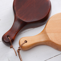Bol à kimchi coréen en bois avec longues et grandes poignées et cuillère à eau en bois pour usage domestique