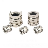 Presse-étoupes PG9 18*1.5 en cuivre nickelé, type fendu, pour câbles de 3 à 52 mm, support OEM