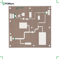 PCBSync Rogers RT/duroid 5880 0.5mm 1oz Or dur 2 couches Carte RF à perte ultra-faible