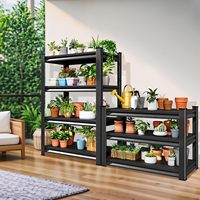 Étagère métallique légère sans boulons, réglable, pour le stockage d'articles de sport, de matériel d'entrepôt et de présentation en garage