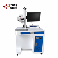 Máquina de Marcado Láser UV de 50/30 kW, 220V, Refrigeración por Aire, para Grabado en Vidrio, Cuarzo, Piedra y Cristal, Compatible con Archivos DXF, PLT y BMP