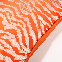 Housses de coussin décoratives 18 x 18 orange pour canapé, fauteuil, maison, ferme