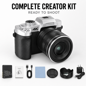 <span class=keywords><strong>Appareil</strong></span> <span class=keywords><strong>photo</strong></span> numérique 75MP 4K avec zoom optique 12X, double objectif télescopique, WiFi, autofocus, caméra selfie/vlog, capteur CMOS, écran 2-3 pouces, TF - Product Image 5