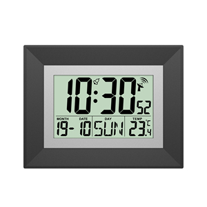 Digital Alarm <b>Clock</b> Thermometer Electric Time Alarm Snooze Calendar Radio Control <b>Table</b> Desk Wall <b>Clocks</b> <b>Table</b> <b>Clock</b> Digital - Product Image 1