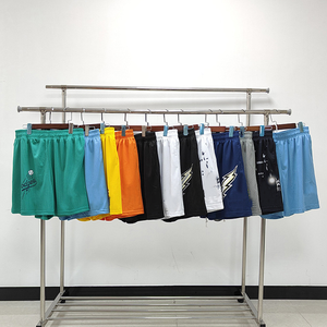 Celana Pendek Olahraga Pria <span class=keywords><strong>EE</strong></span> Kasual Cepat Kering Berbahan Mesh dengan Pinggang Elastis Motif Cetak Digital Hot Shorts Bahan Worsted - Product Image 4