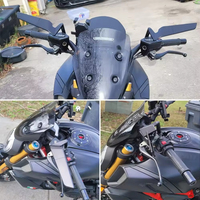 Nouveaux rétroviseurs universels en fibre de carbone pour moto Yamaha Suzuki Ducati - Marque Baige - Garantie 1 an