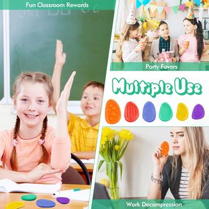 Pierres sensorielles en silicone pour l'autisme, le TDAH, les enfants, les adultes, jouets texturés apaisants <span class=keywords><strong>anti</strong></span>-<span class=keywords><strong>stress</strong></span>, jouets <span class=keywords><strong>anti</strong></span>-<span class=keywords><strong>stress</strong></span> - Product Image 5