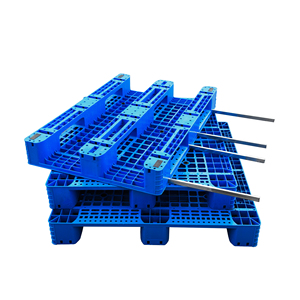 Customized LOGO 3 Runners Euro Stand Size Plastic <strong>Pallet</strong> Steel Available Reinforced Rackble Stackable Plastic <strong>Pallet</strong> - Product Image 1