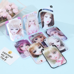 Espejo de Bolsillo Plegable con Diseño de <span class=keywords><strong>Muñeca</strong></span> Adorable, Espejo Compacto Lenticular, Espejo Cosmético Portátil de Plástico para Niñas, Venta al Por Mayor - Product Image 5