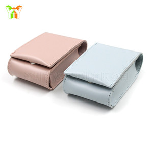 Korean style lipstick case <b>with</b> <b>mirror</b>, PU leather lipstick <b>box</b>, <b>makeup</b> bag, lipstick pouch, <b>makeup</b> tool storage <b>box</b> - Product Image 4
