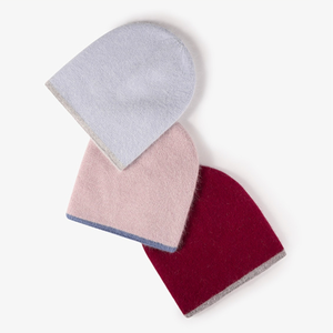 Tissu en mélange de fourrure de <span class=keywords><strong>lapin</strong></span> de haute qualité à double face, couleur unie minimaliste, unisexe, pour l'extérieur et la maison, tricot chaud, broderie 3D - Product Image 4