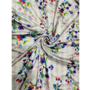 Tela Satén 100% Poliéster Estampada Multicolor, Suave y Brillante para Coser, Manualidades, Vestidos de Novia, Decoración, Material para Niñas - Product Image 1