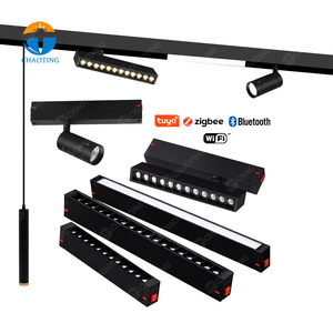 Systèmes d'éclairage LED magnétique intelligent pour <span class=keywords><strong>rail</strong></span> en aluminium, suspendus ou encastrés, 1M 2M 3M, 7W 9W 10W 18W 27W, pour spots et projecteurs - Product Image 3