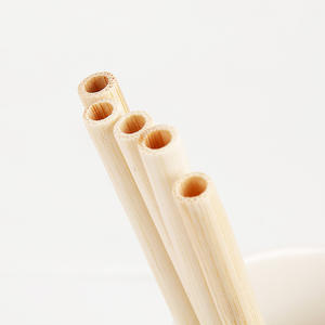 قش بامبو مخصص عالي الجودة بالجملة، قابل لإعادة الاستخدام مع نقش مخصص، قش شرب من البامبو بالجملة - Product Image 2