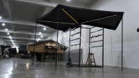 270Degree Fan <strong>Car</strong> Awning 600D Oxford1000G PVC12V 3-Color LED Light Bar Double Rod Adjustable Leg 2M2.5M OEM
