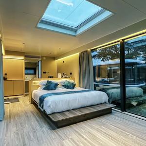 Moderne Geprefabriceerde Luchtvaart Aluminium Plaat Villa Lichte Stalen Structuur Mobiele Huis Modulaire Assemblage Stalen Structuur Woonboot - Product Image 5