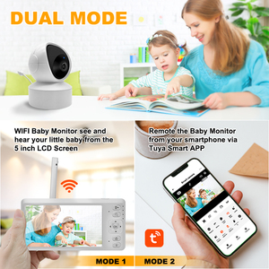 <span class=keywords><strong>Babyphone</strong></span> portable intelligent Audio bidirectionnel Vision nocturne sans fil Moniteur vidéo pour bébé avec caméra pour la maison - Product Image 3