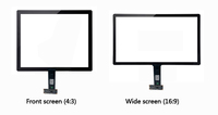 8, 10.1, 10.4, 12.1, 15, 17, 19 pouces USB industriel pcap écran tactile capacitif interactif film en aluminium