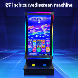 Machine <span class=keywords><strong>de</strong></span> jeu <span class=keywords><strong>de</strong></span> compétences Maker 27 pouces avec écran <span class=keywords><strong>tactile</strong></span>, plateau <span class=keywords><strong>de</strong></span> <span class=keywords><strong>table</strong></span> incurvé, cabinet métallique, 1 joueur, Fire Link Fusion pour bar - Product Image 4