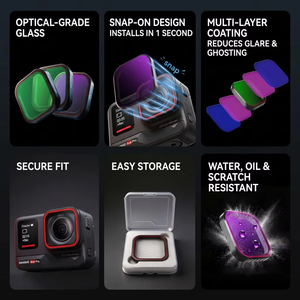Insta360 Ace <span class=keywords><strong>Pro</strong></span> 2 için CPL ND8 ND16 ND32 UV Kamera Filtresi - Product Image 1