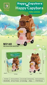 Nouveau modèle de poupée de dessin animé 2025, célèbre sur internet, en plastique, 40 pièces, décoration de bureau, jouet de construction à micro-particules, cadeau - Product Image 6